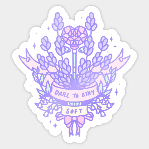 Dare to be Soft - Soft Witch Series Sticker by Cosmic Queers